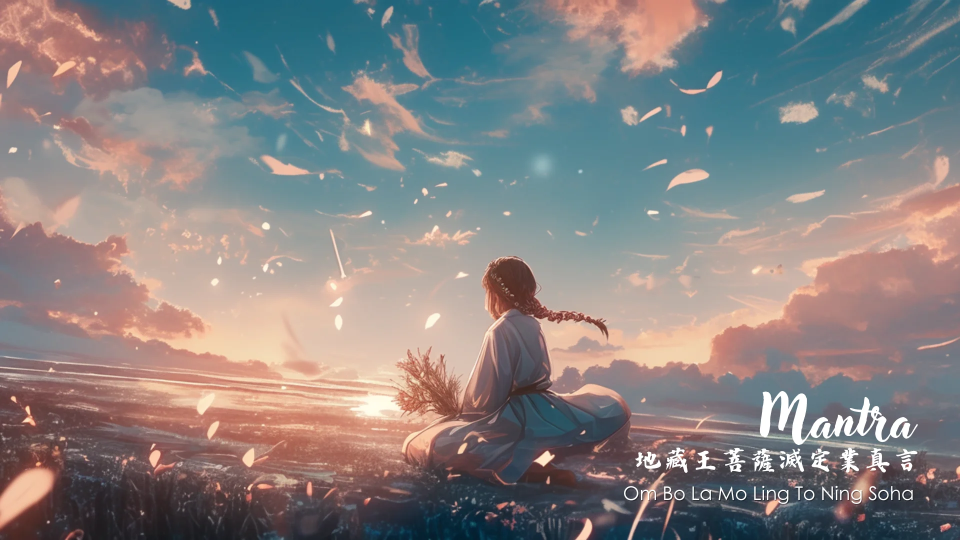 $free地藏王菩薩滅定業真言 wallpaper download product image (1)