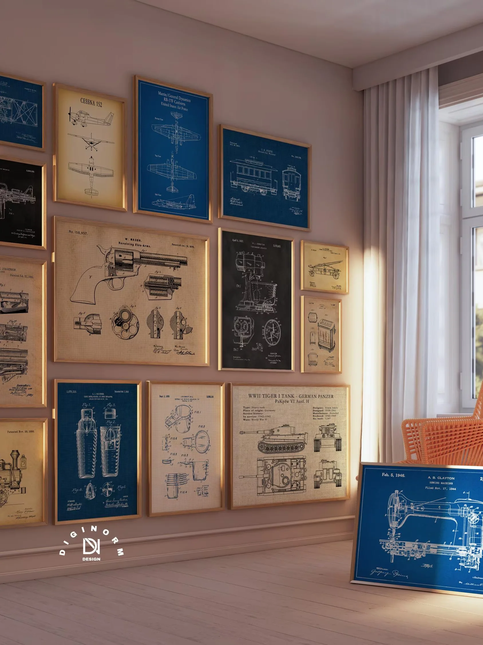 3000 MEGA Vintage Patent Posters Bundle Digital Print Set product image (7)