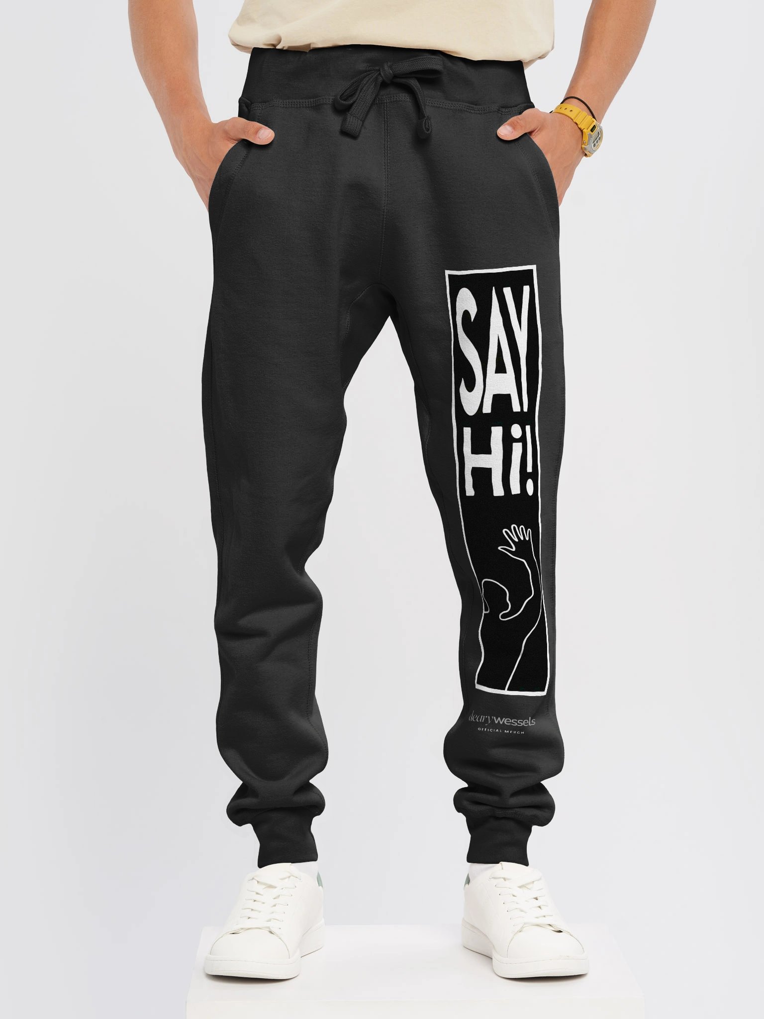 VIRAL Silhouette "Say Hi!" Joggers | Iconic Immersive Dance Workout Lane Seven Premium Fleece Pants product image (20)