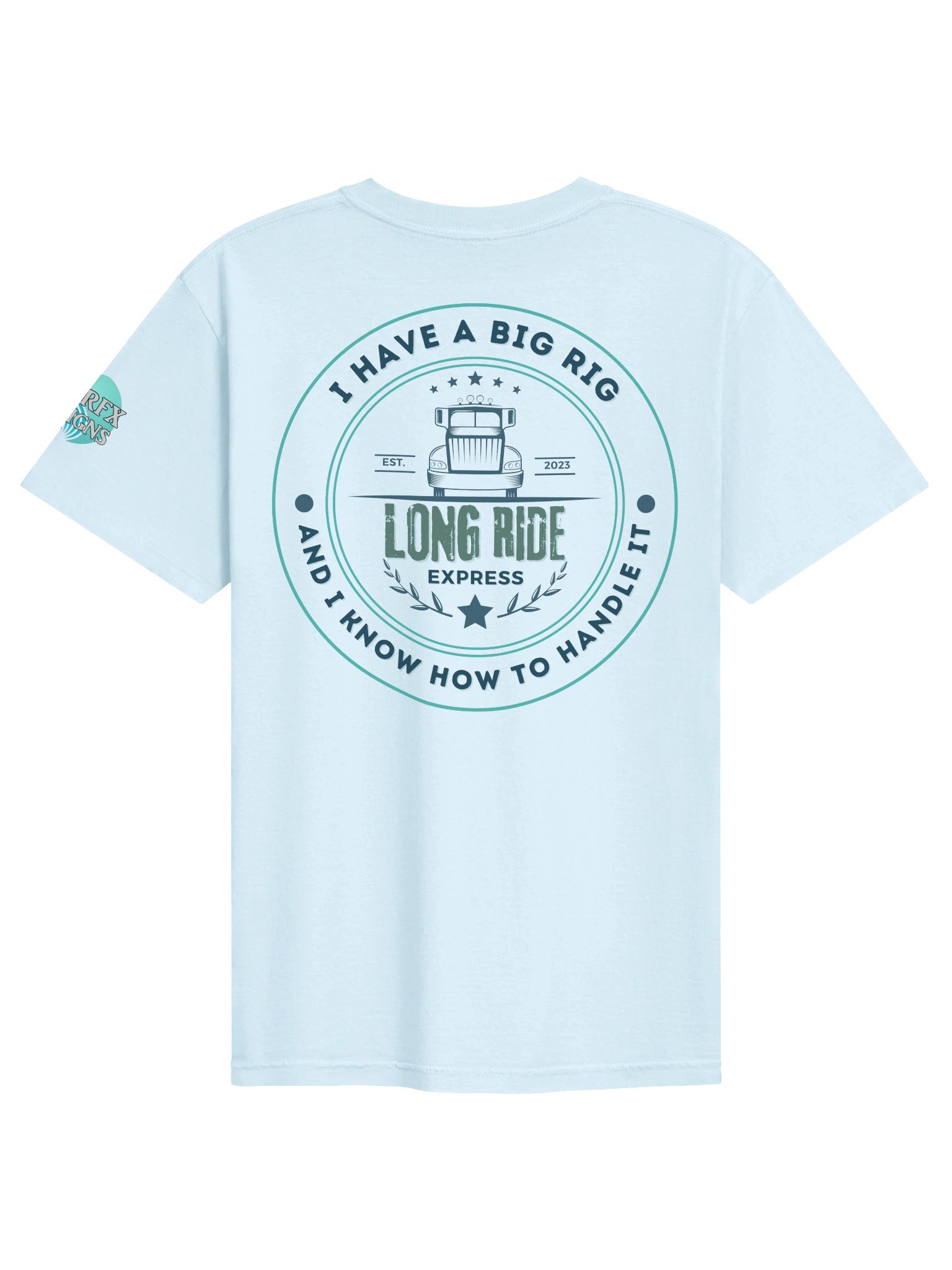 I have a big rig and I know how to handle it - Funny Trucker T-shirt product image (1)