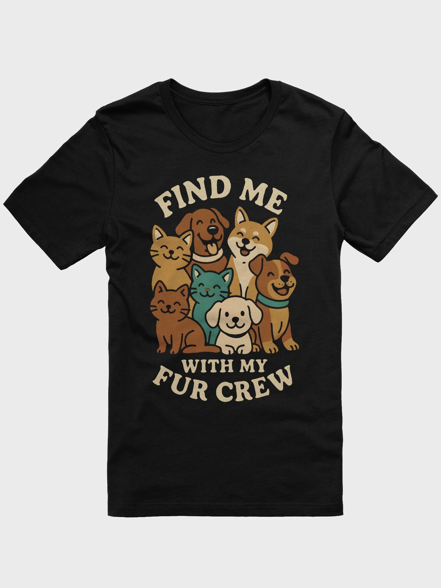Fur Crew Illustrated T-Shirt product image (1)