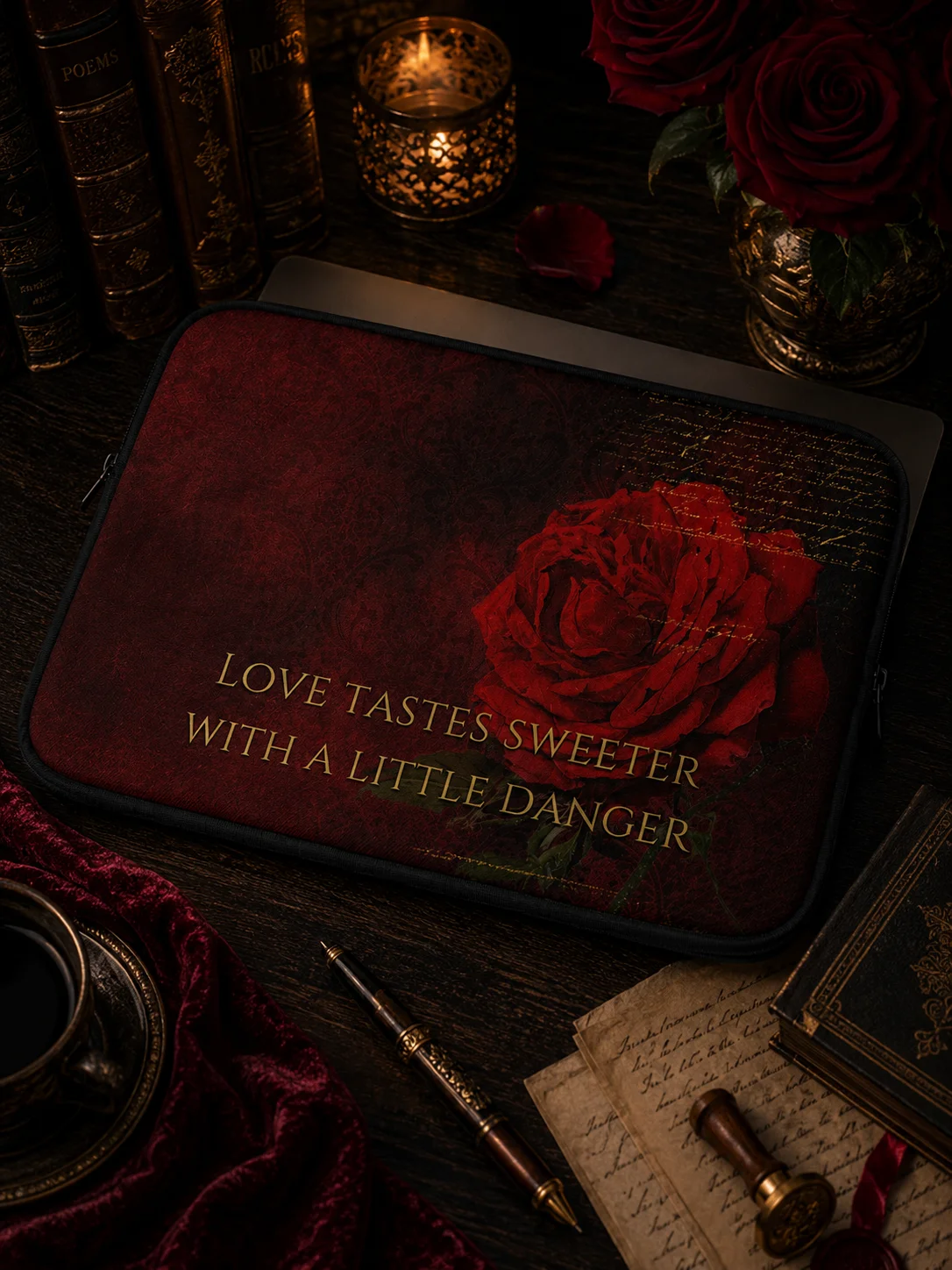 Crimson Reverie Laptop Sleeve - 15" Obsession product image (7)