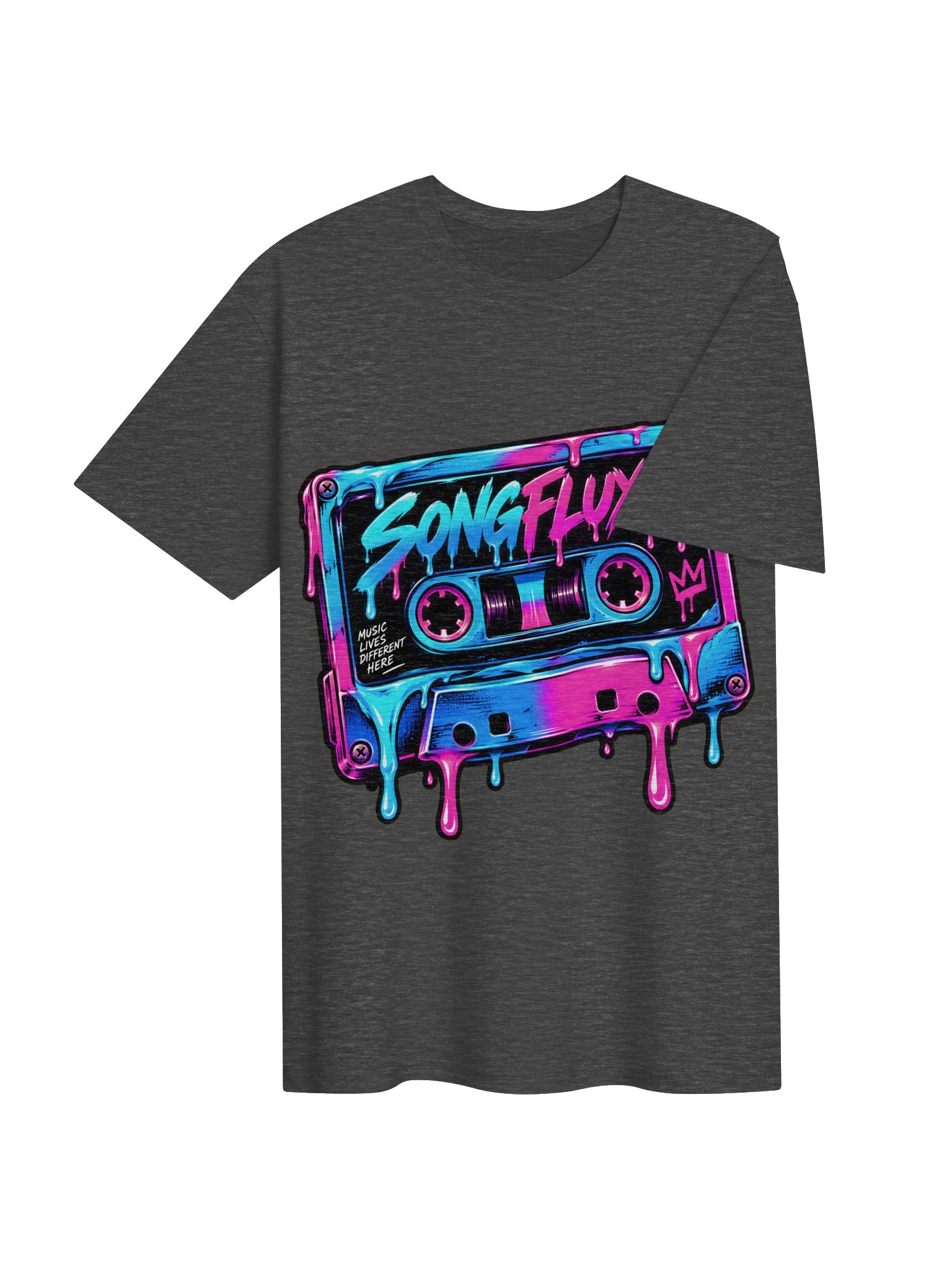 SONGFLUXX Neon Cassette Graphic Tee 4