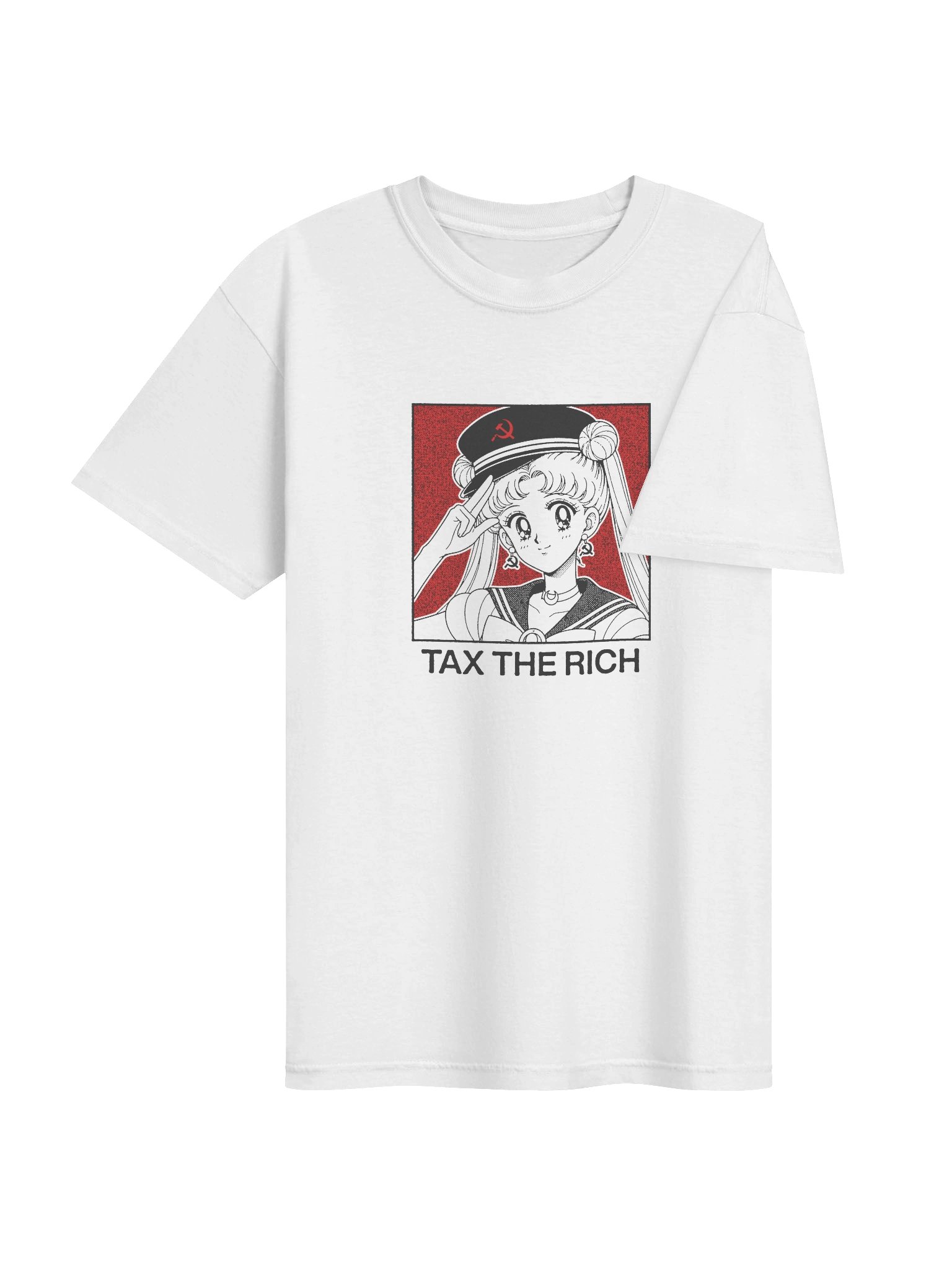 TAX THE RICH ! T-shirt. white vers. product image (3)