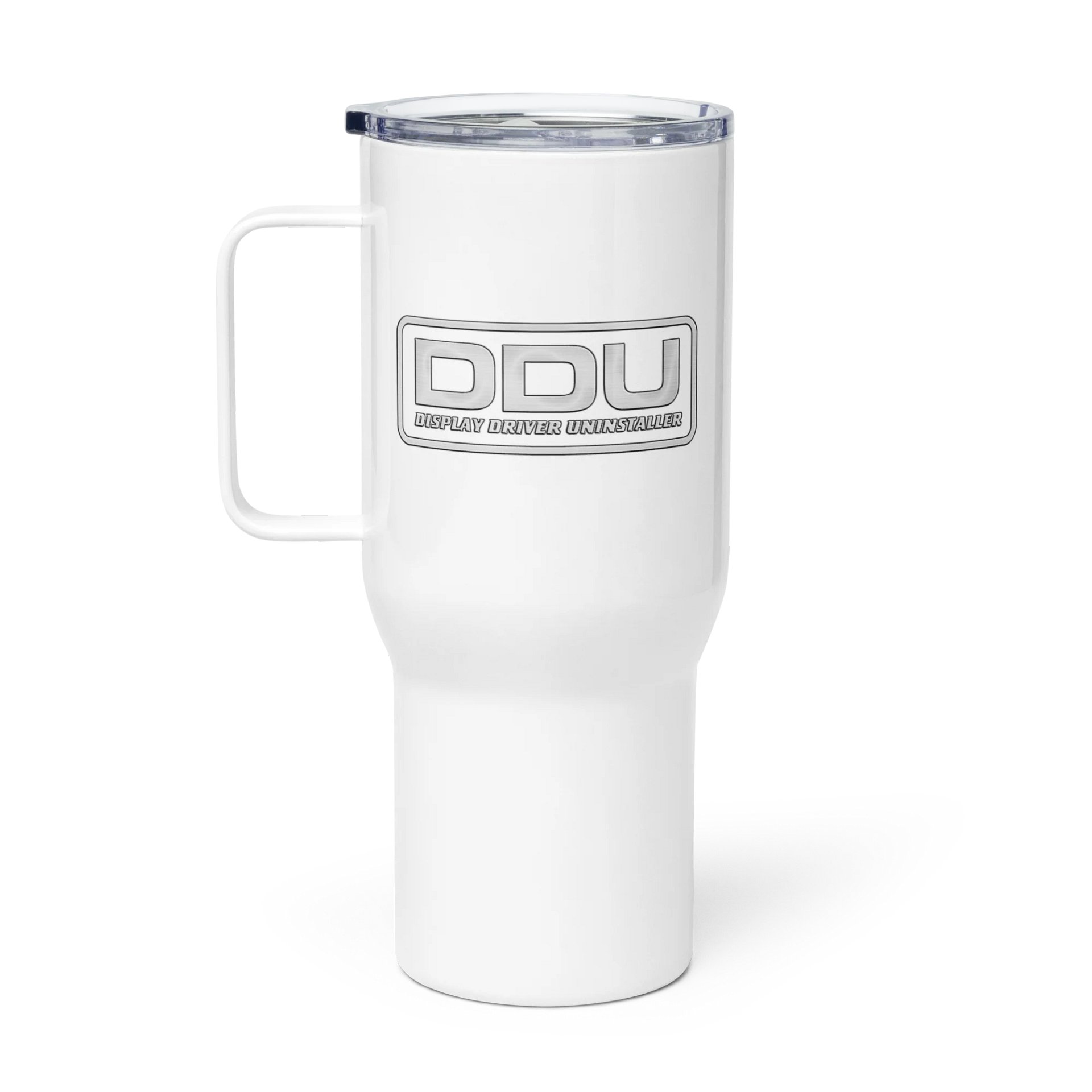 Wagnardsoft/DDU White Travel Mug with Handle product image (1)