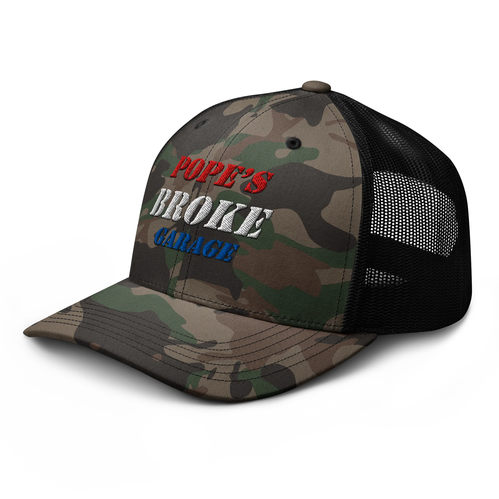 Pope’s Broke Garage Trucker Hat product image (4)