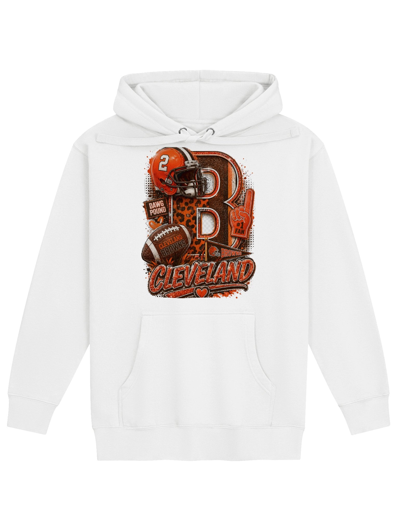 Cleveland Brown Football Hoodie product image (1)