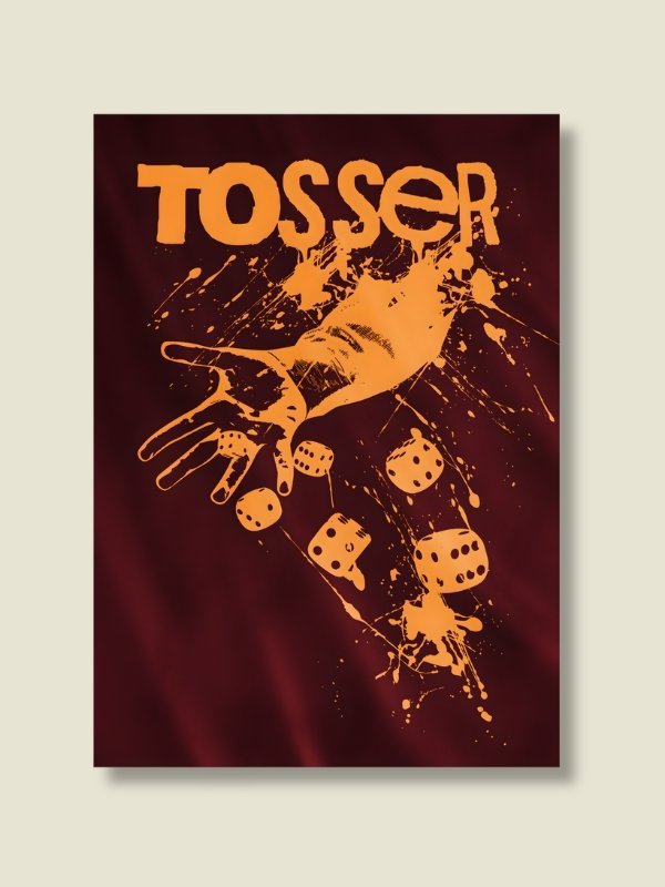 Tosser Dice Throwing Board Game Room Poster - UNFRAMED product image (1)