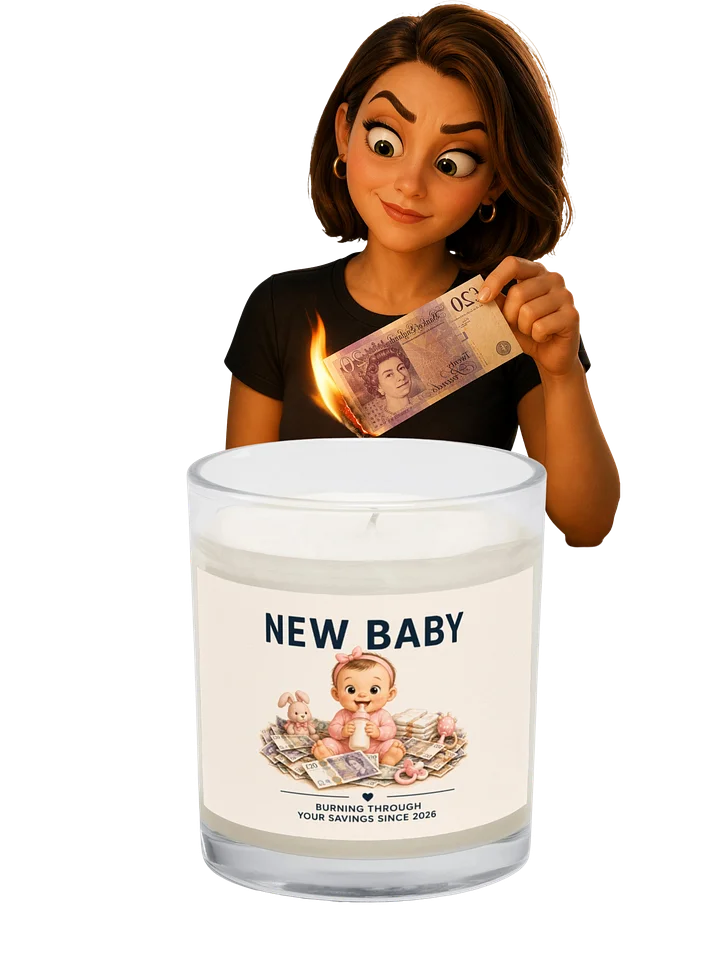 New Baby Money Burn Candle product image (2)