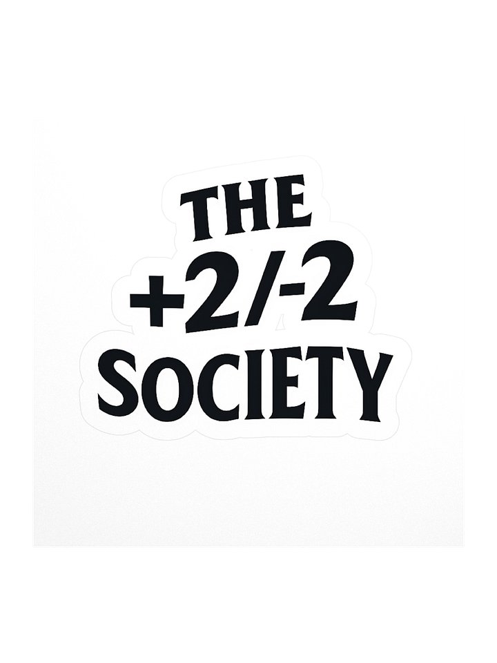 The ±2 Society Logo Sticker product image (1)