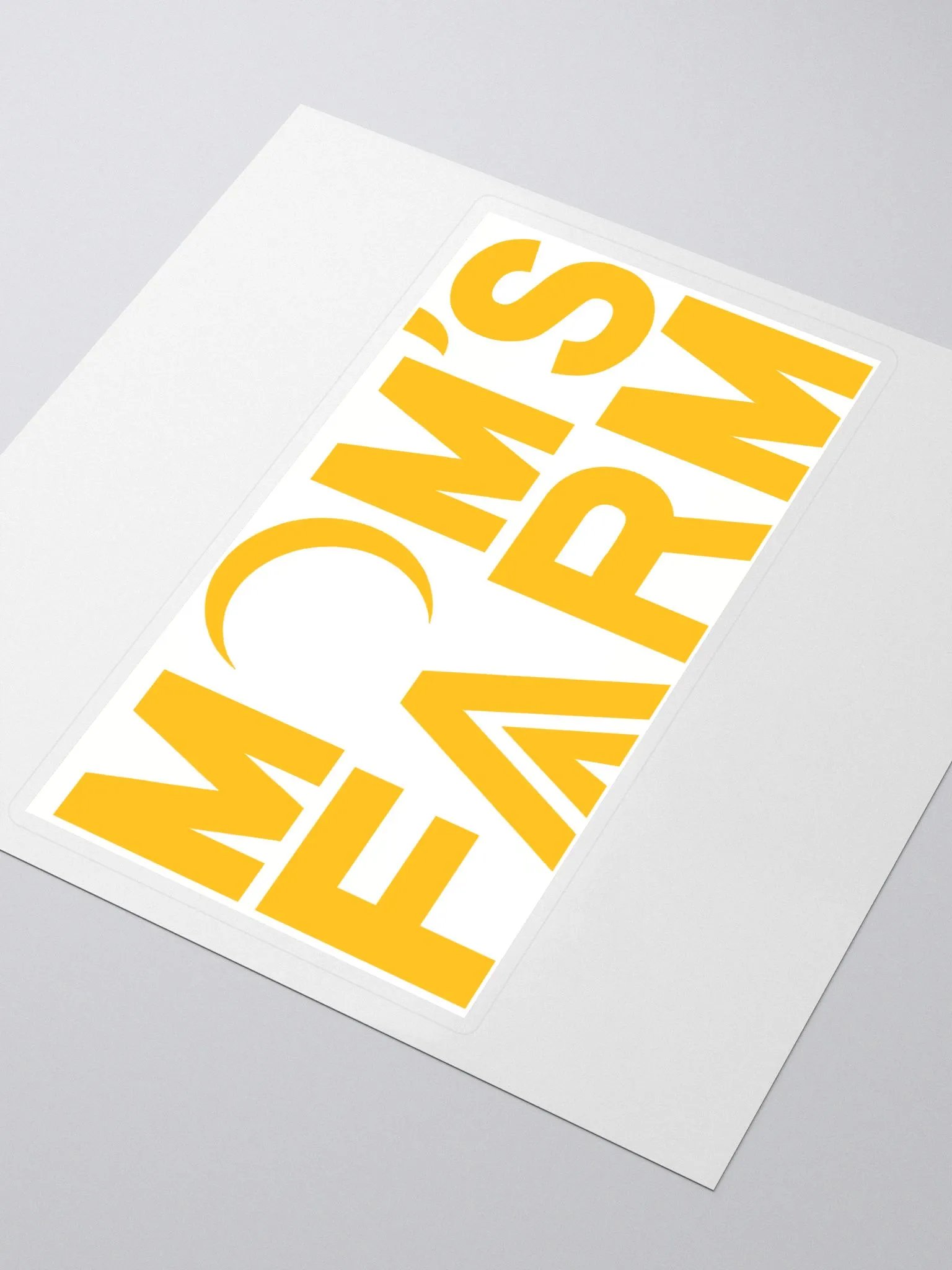Mom's Farm Yellow Sticker product image (3)