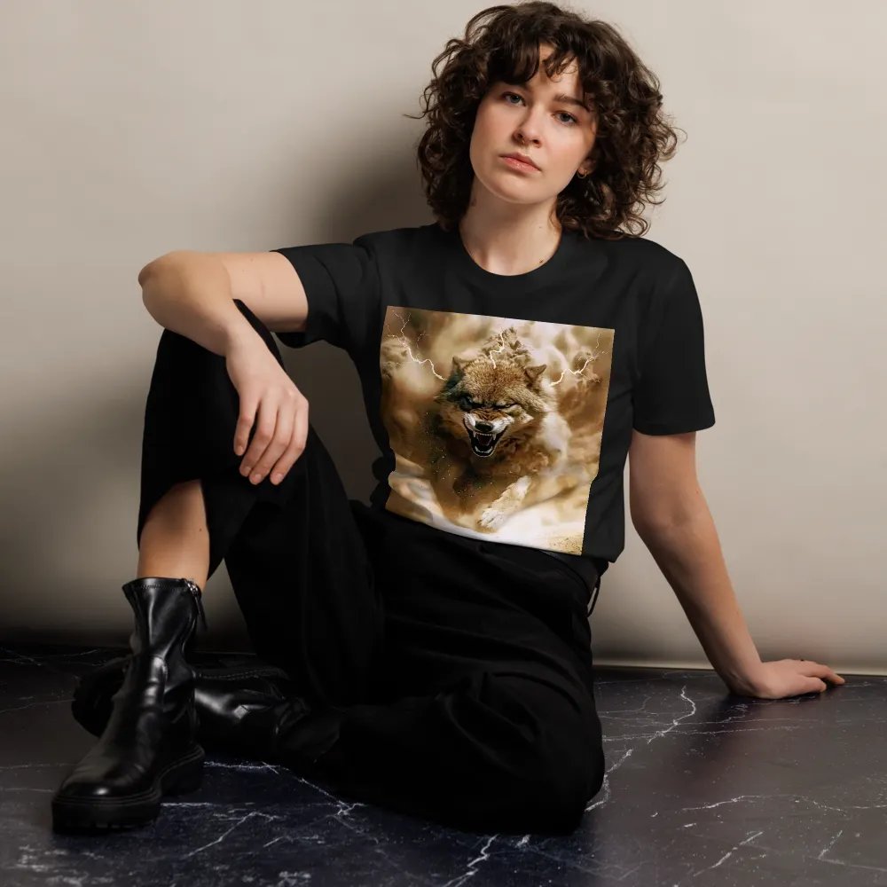 Thunderous Storm Wolf Unisex Tee product image (10)