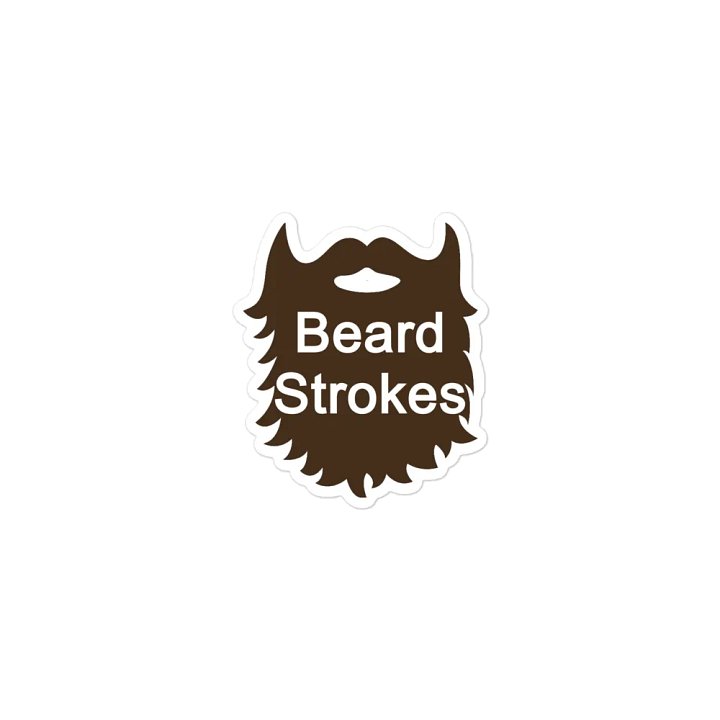 Brown Beard Strokes Magnet product image (1)