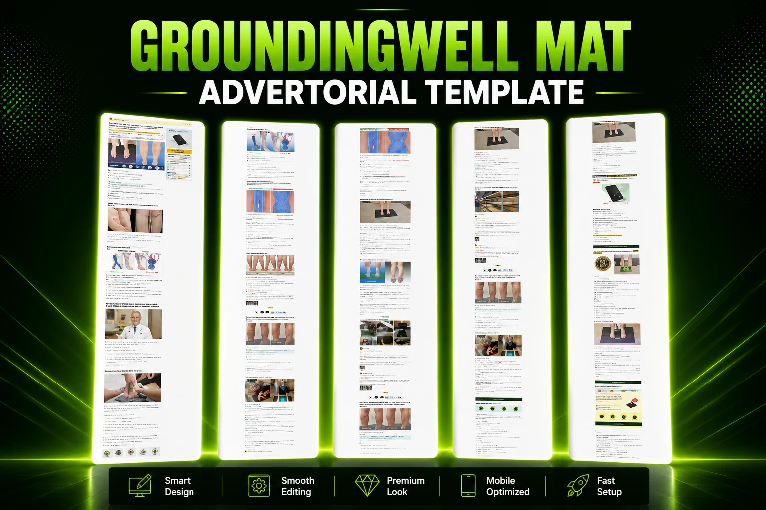 GroundingWell Mat Funnelish Advertorial Template product image (1)