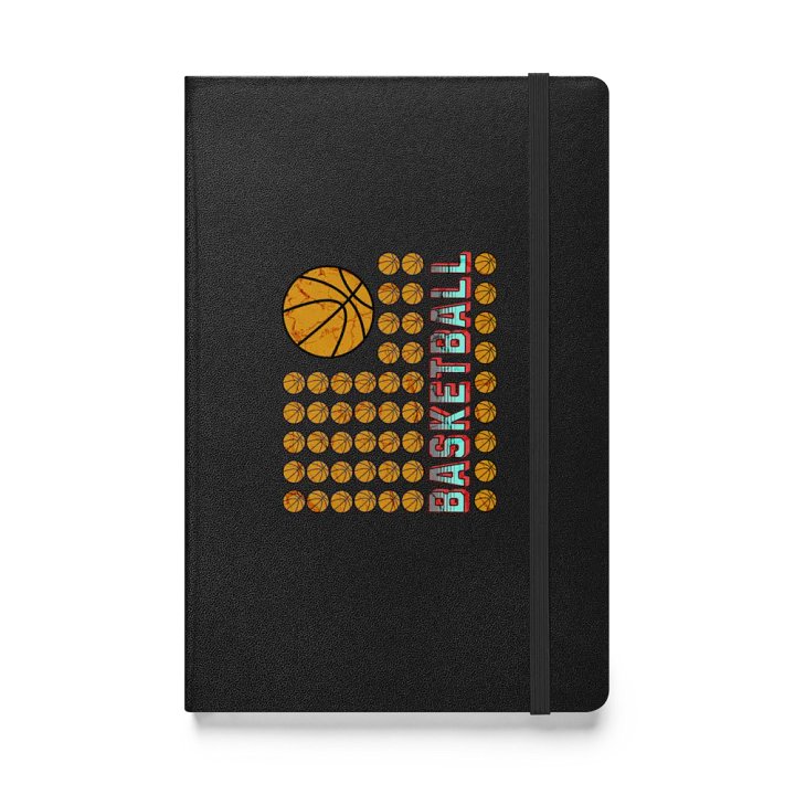 US Flag Basketball Hoops Galore Hardcover Notebook product image (1)