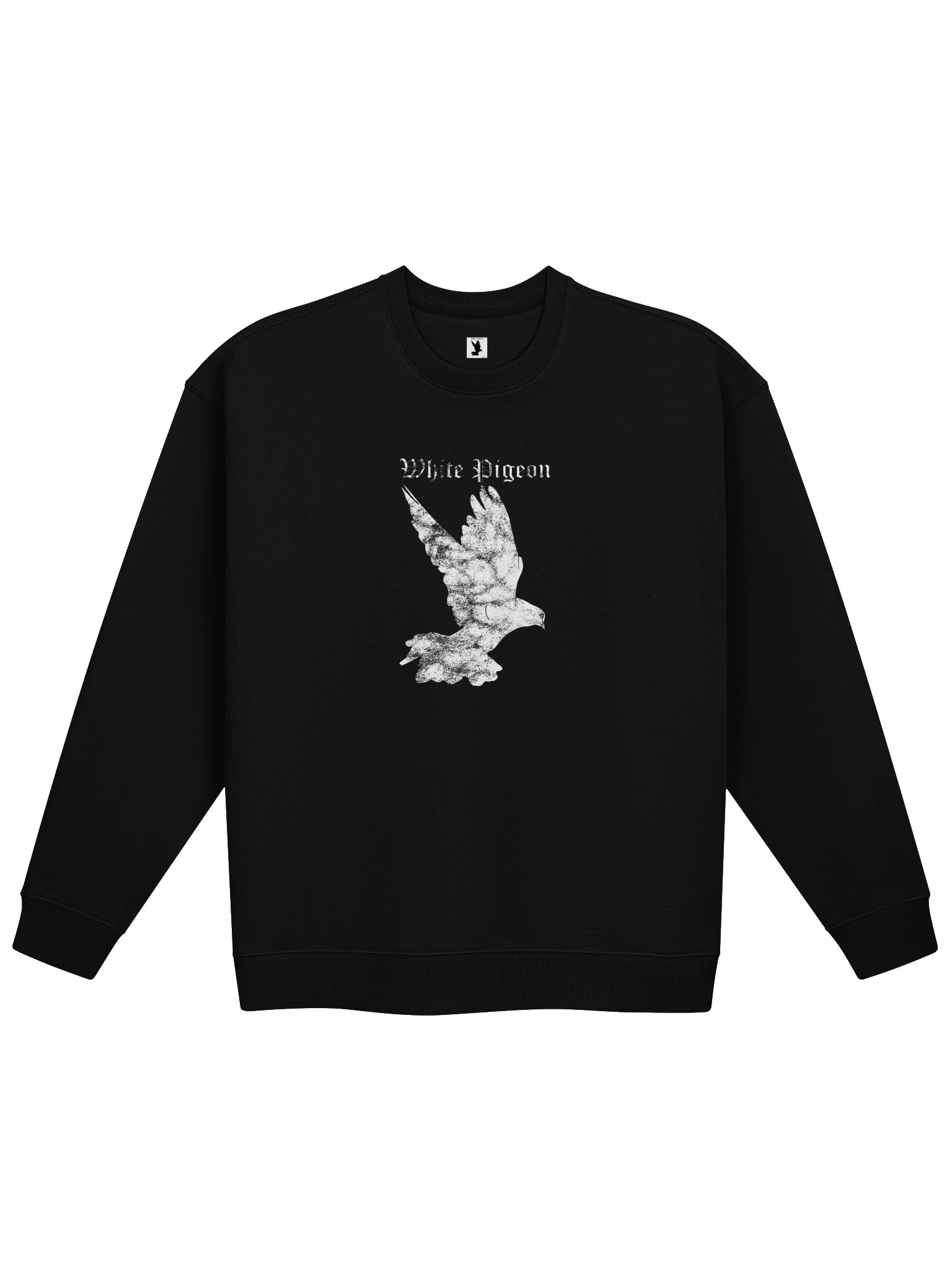 White Pigeon Heavy Black Sweater product image (1)