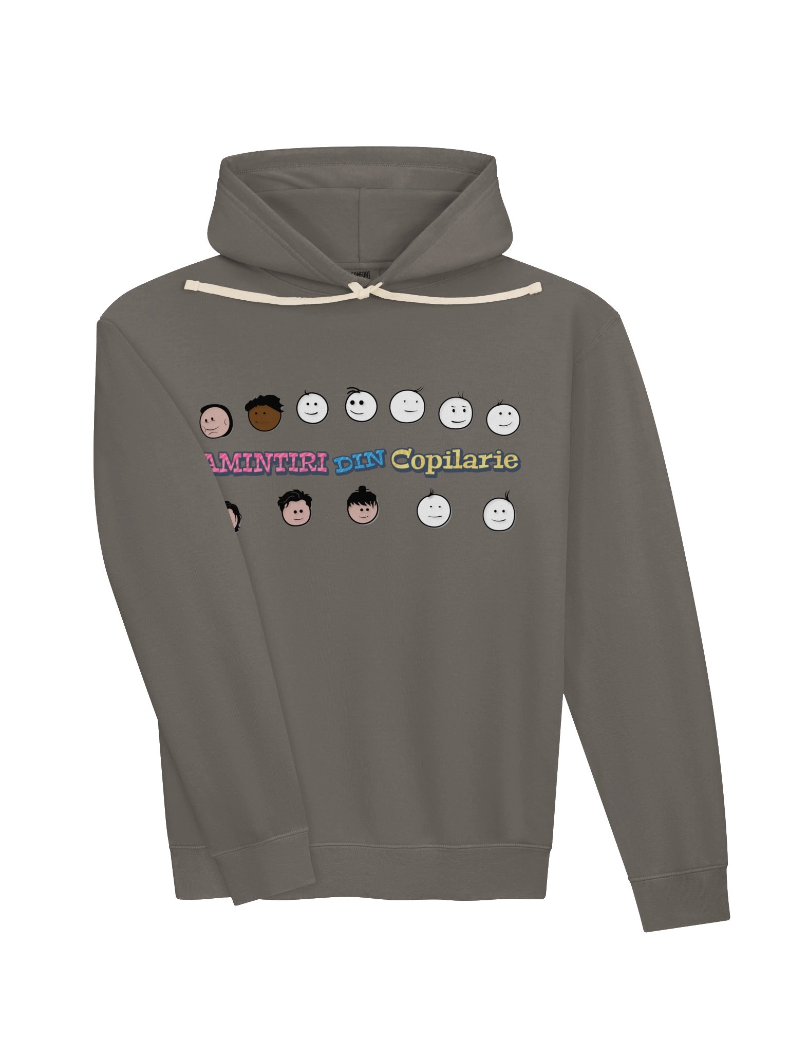 🧥 Hanorac Gri Cărbune Bărbați „Amintiri Din Copilărie” – Personajele product image (3)