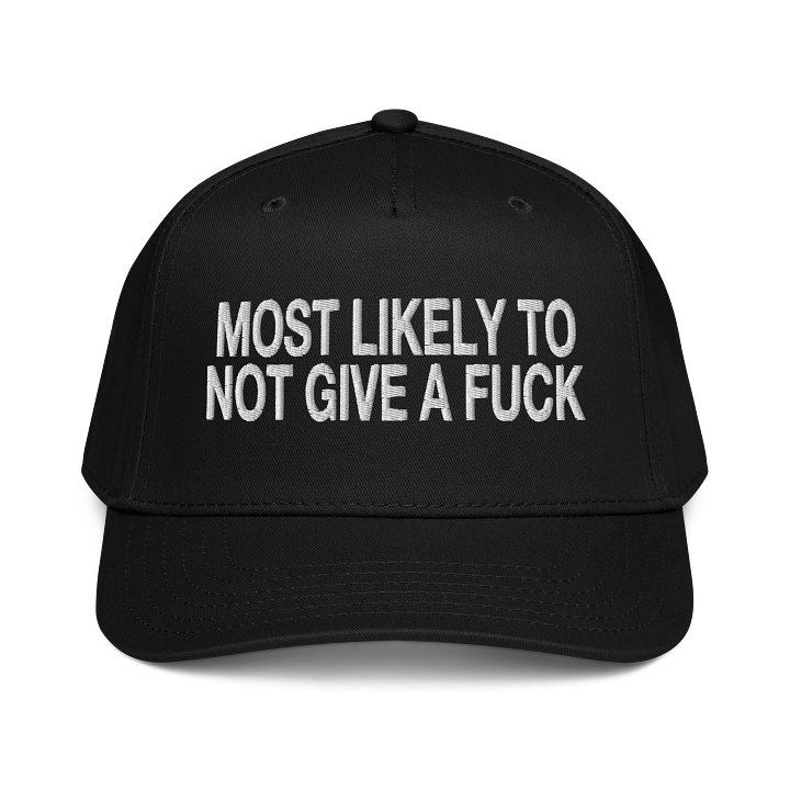 MOST LIKELY TO NOT GIVE A FUCK Mid-Profile Baseball Cap product image (1)