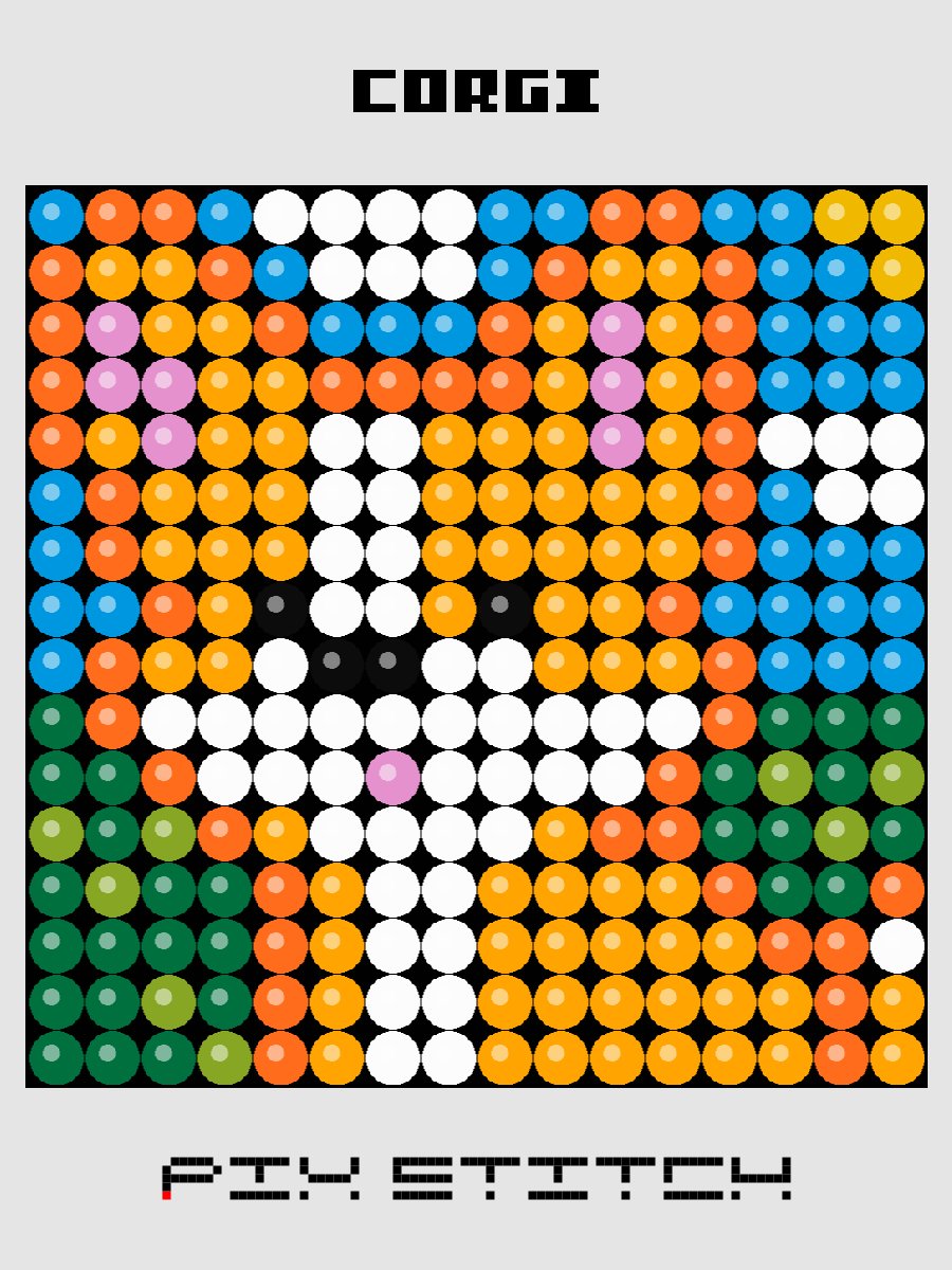 Corgi Pixel Art product image (1)
