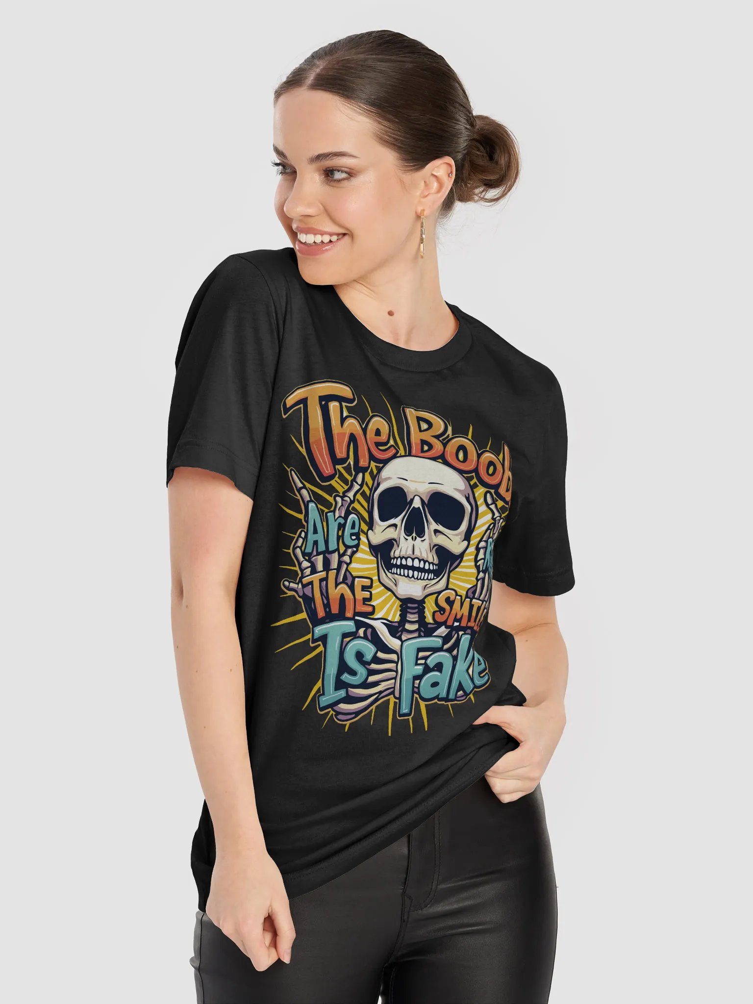 The Boobs Are Real The Smile Is Fake T-Shirt product image (6)