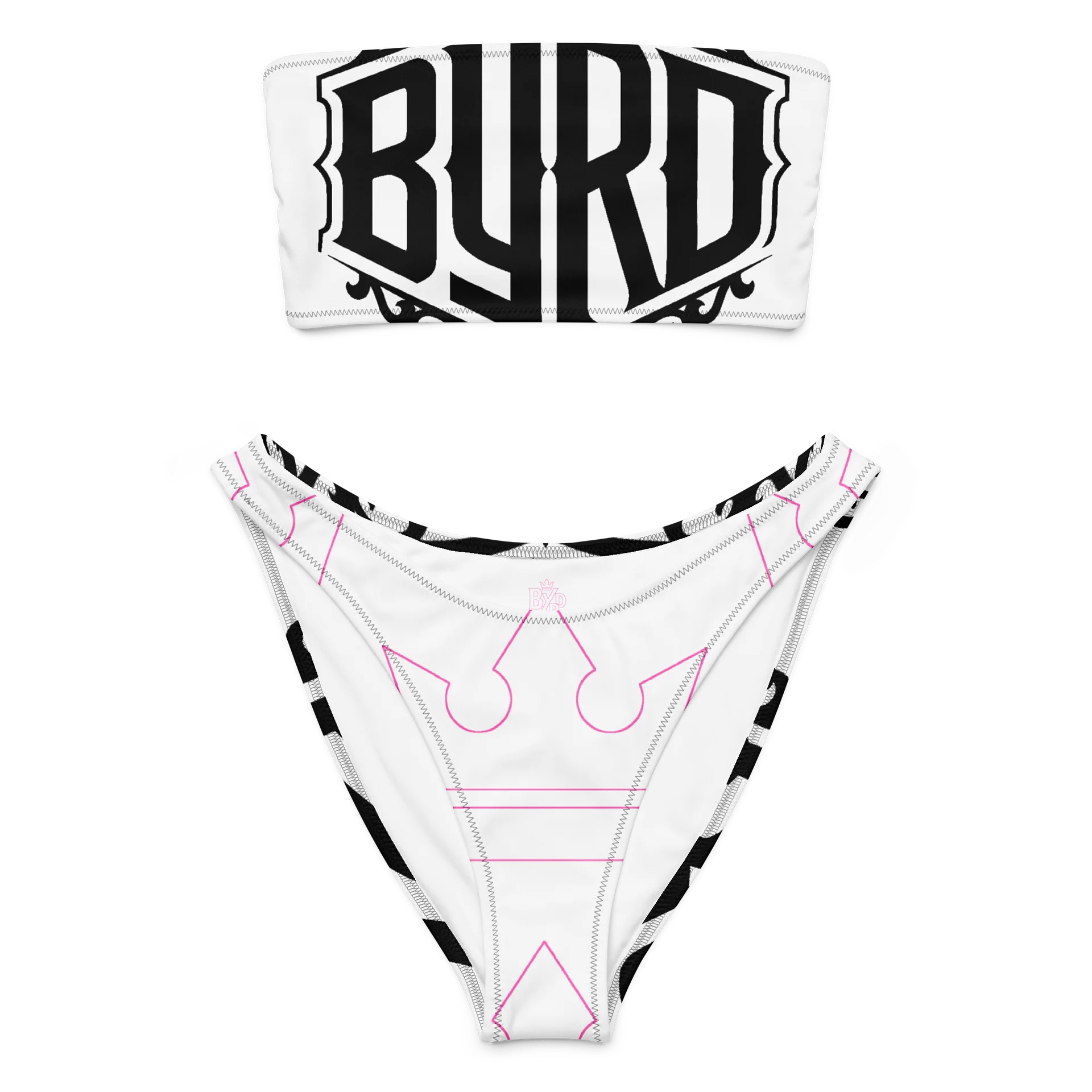 ByRd Royal Bikini in Pink, Black & White product image (4)