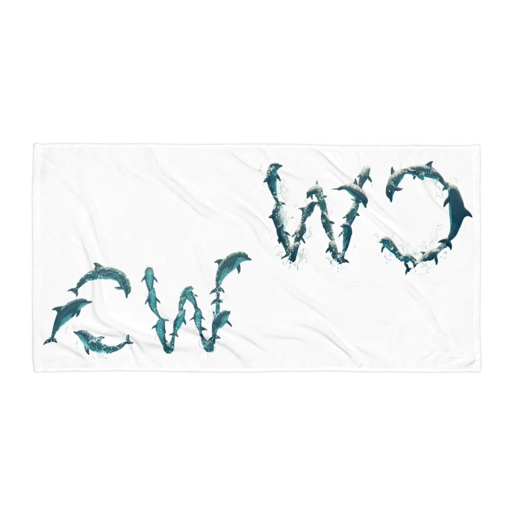 CW - Dolphin Splash Sublimated Towel product image (1)
