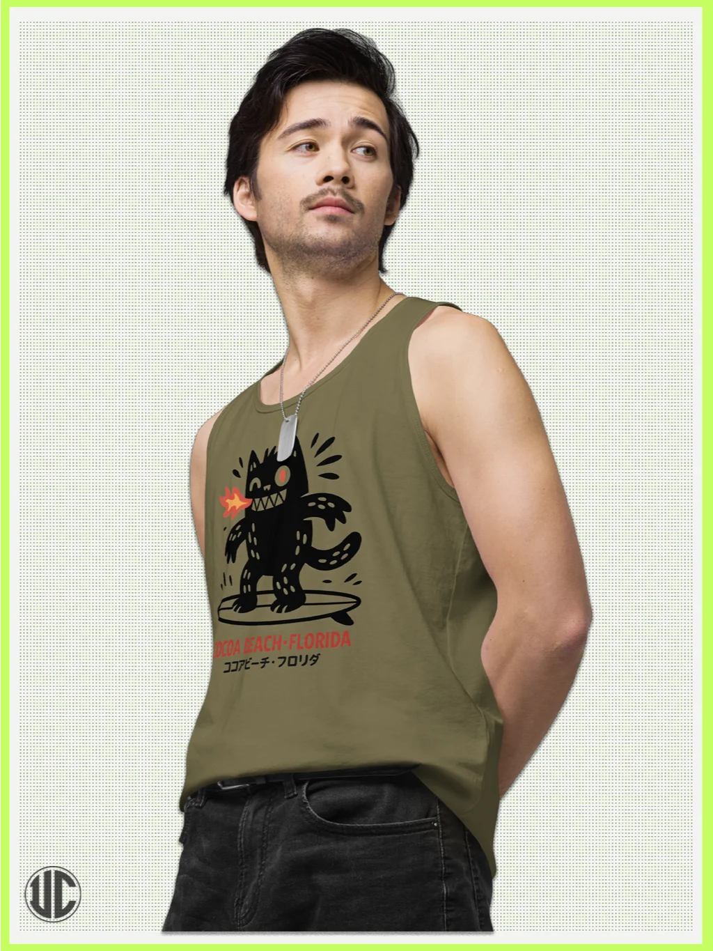 Cocoa Beach Surfer – Men’s Tank Top product image (5)