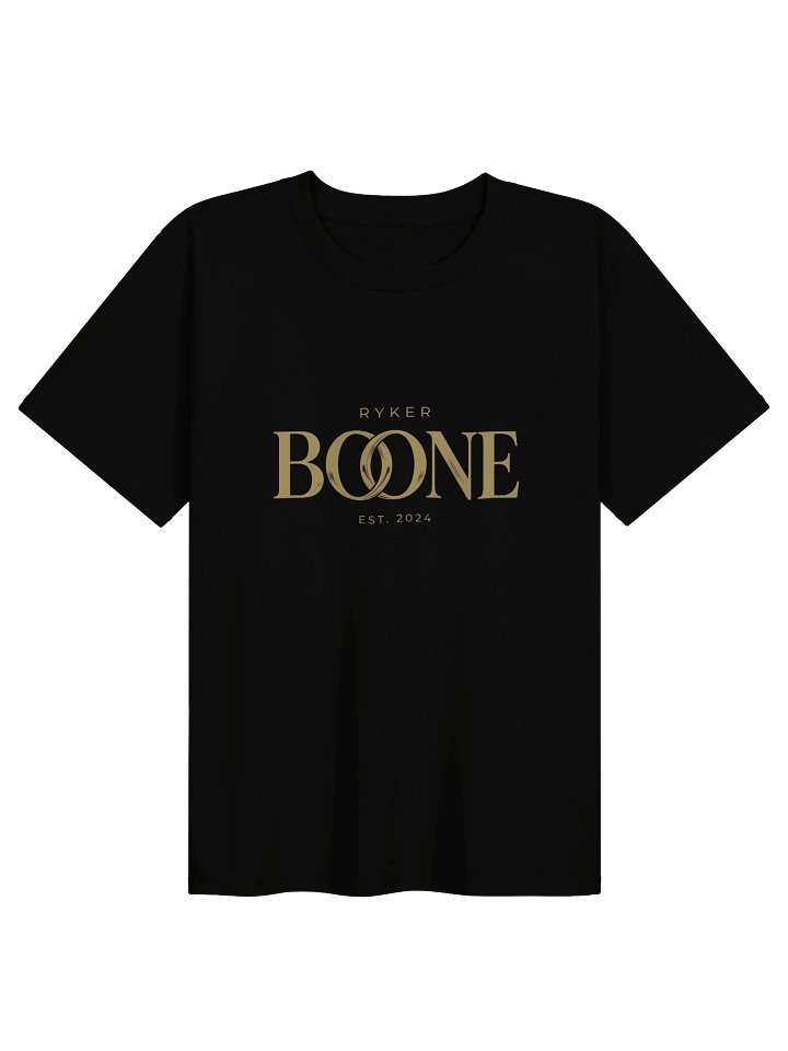 Ryker Boone Women's "When The Lights Go Gold" Classic Tee (Black/Gold Logo) product image (1)