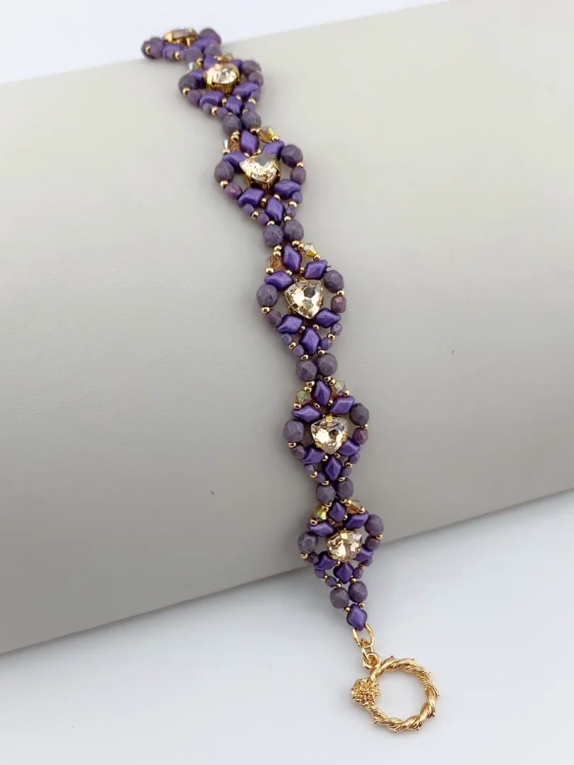 Beading Pattern - Trillion Crystal Matinee Bracelet product image (4)