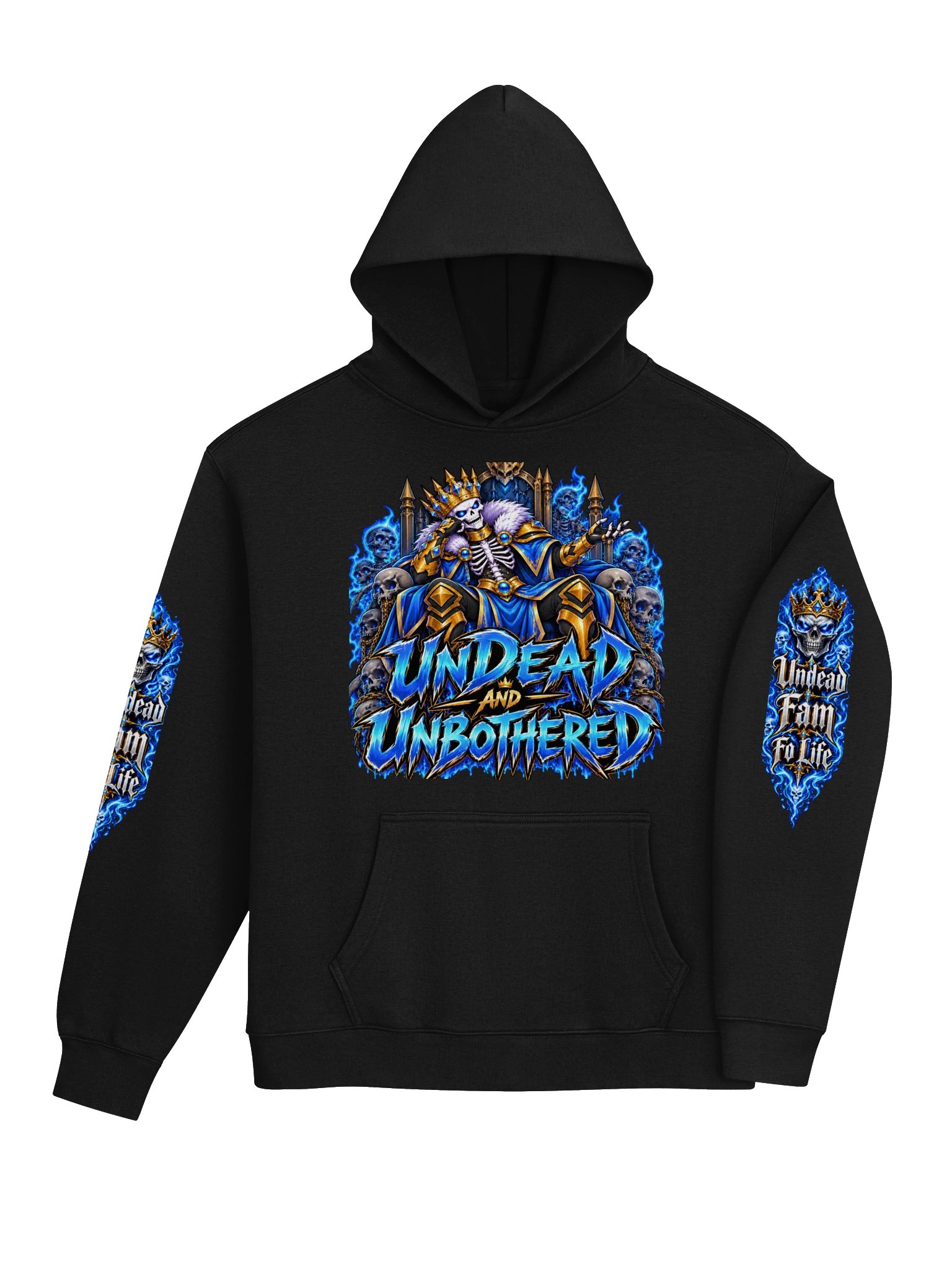 Undead and Unbothered Hoodie (Blue) product image (4)