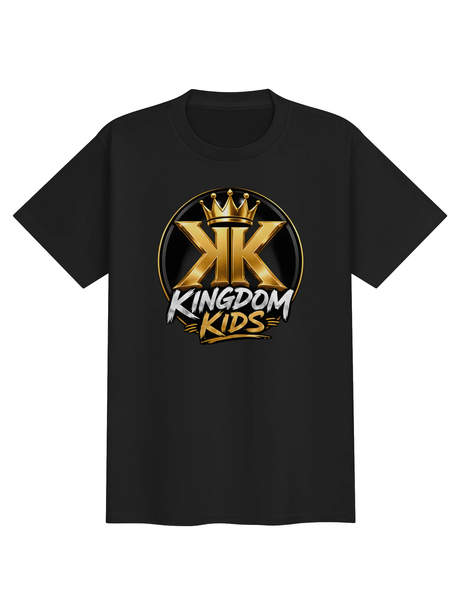 Kingdom Kids Christian T-Shirt | Faith-Based Kids Shirt | Christian Youth Apparel | Crowned With Purpose Tee product image (1)