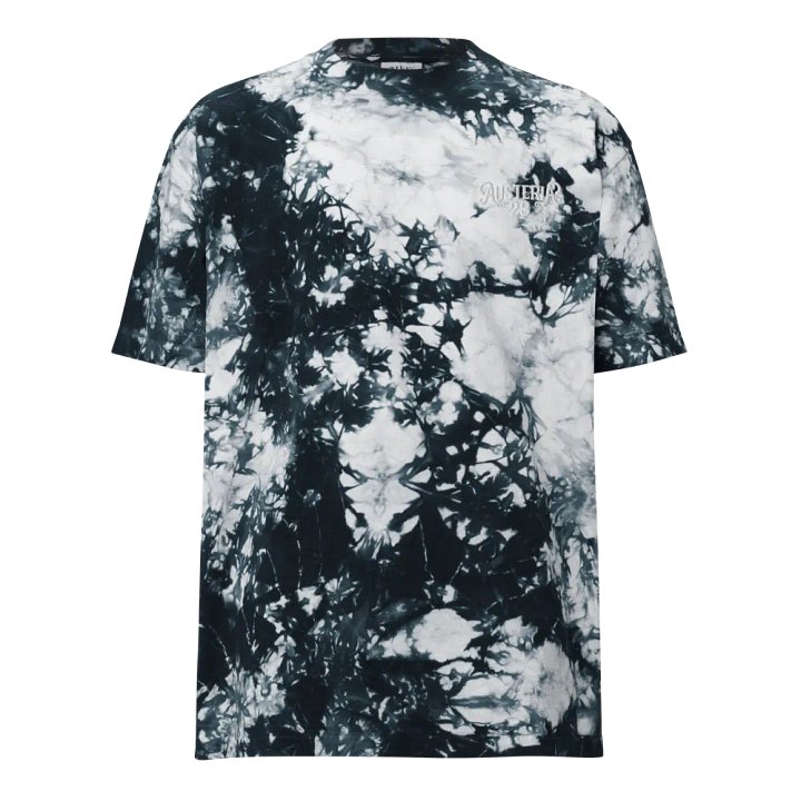 Austeria 23 | Embroidered (White Thread) Oversized Tie-Dye T-Shirt product image (1)