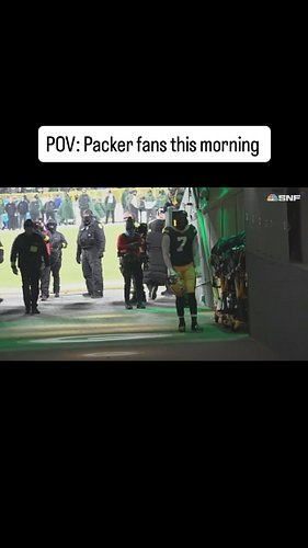 Let's check in with Green Bay Packer fans this morning...

#minnesotavikings #greenbaypackers #nflmemes