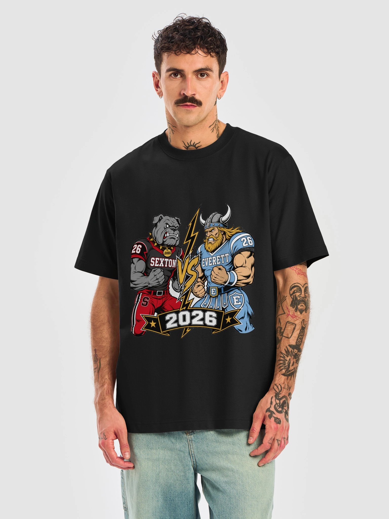 Crosstown Cartoon Clash 2026 Box Tee - Sexton vs. Everett product image (1)