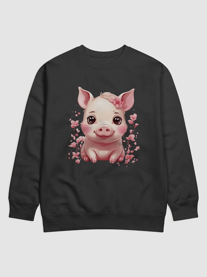 Whimsical Piglet Cartoon Premium Sweatshirt product image (7)