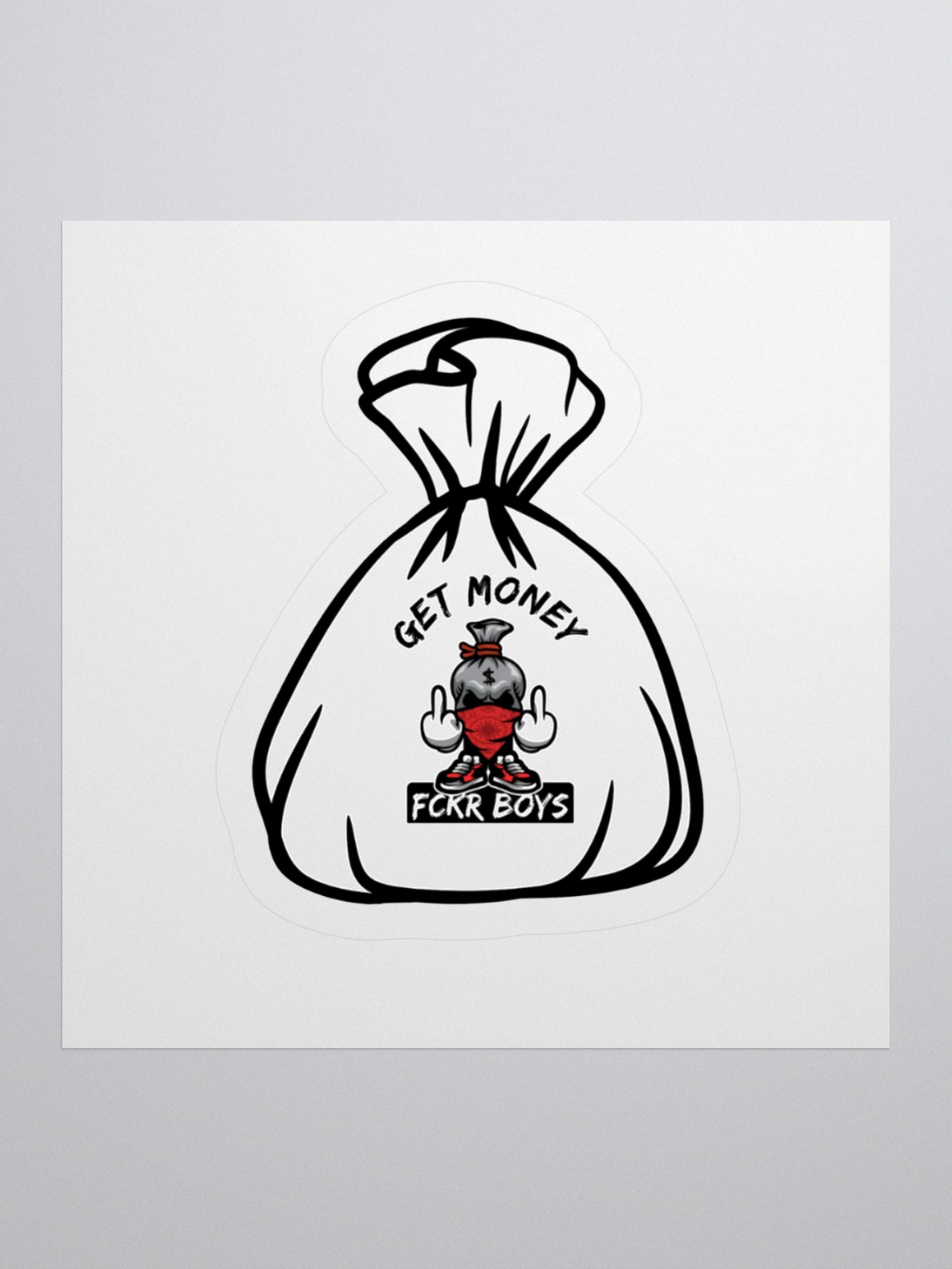 GET MONEY FCKR BOY Stickers product image (1)