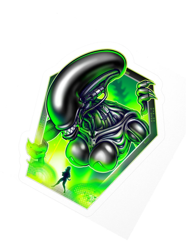 B&W Xenomommy Sticker product image (2)