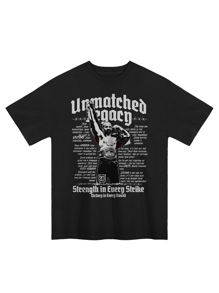 Oversized Black T-shirt - Unmatched Legacy product image (1)