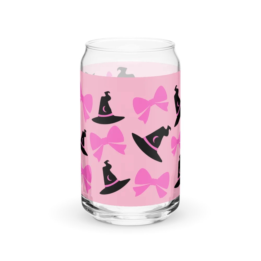 Coquette Spooky Pink Ghost Glass Tumbler product image (4)