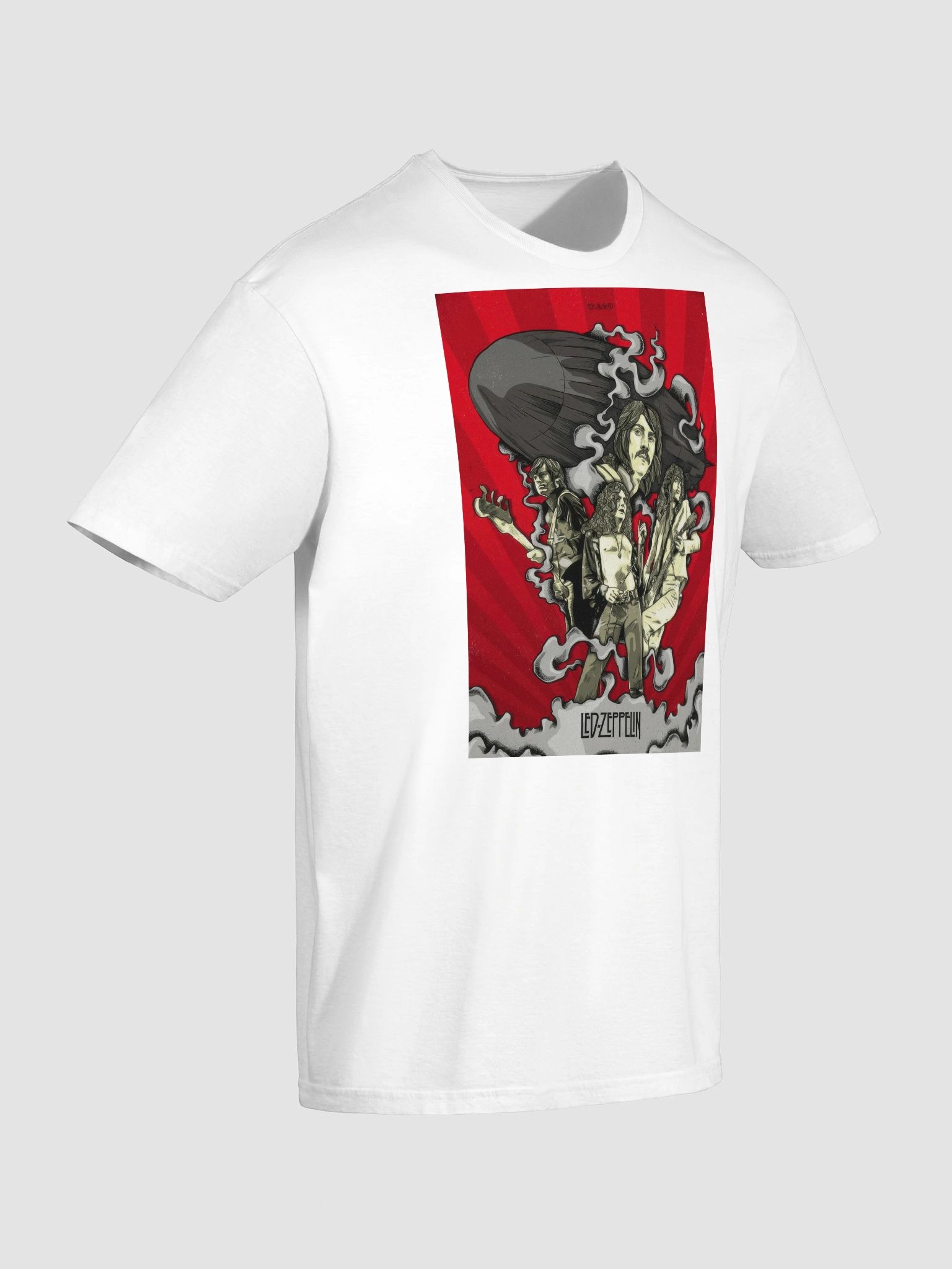 Led Zeppelin Illustrated Rock T-Shirt | Psychedelic Band Art Tee | Classic Rock Graphic Shirt product image (7)