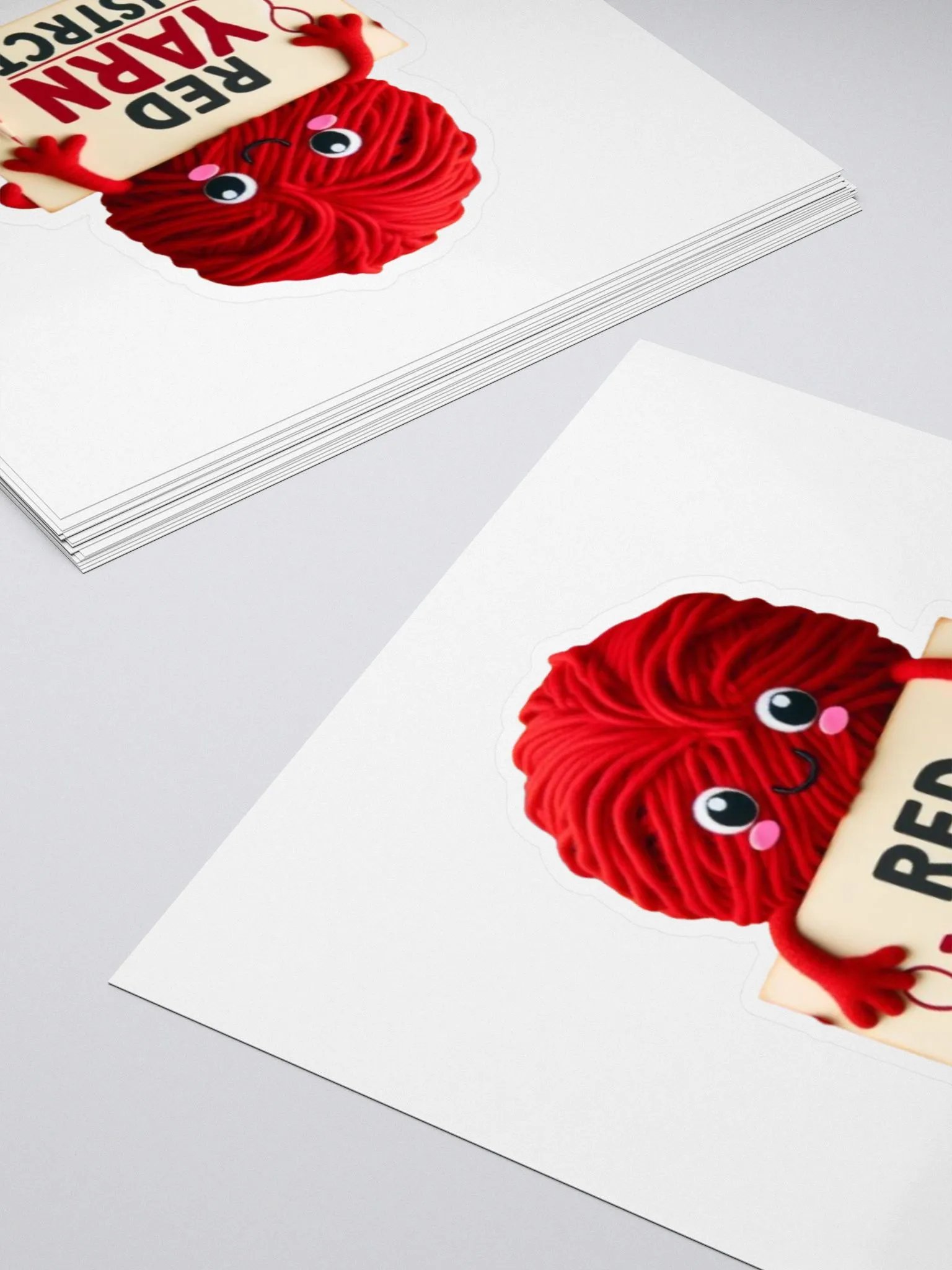 Red Yarn District Stickers product image (4)