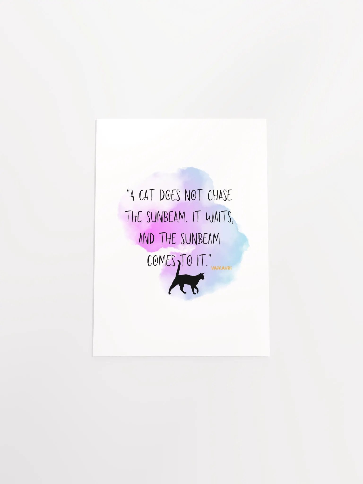 Vaikauri Wisdom Cat Artprint product image (13)