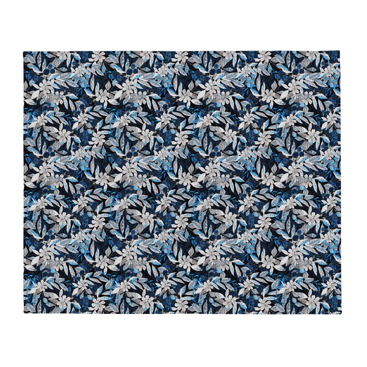 Blue White Garden Blanket product image (2)