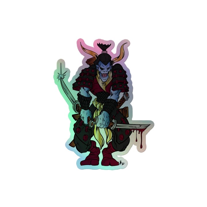Samurai Holographic Sticker product image (2)