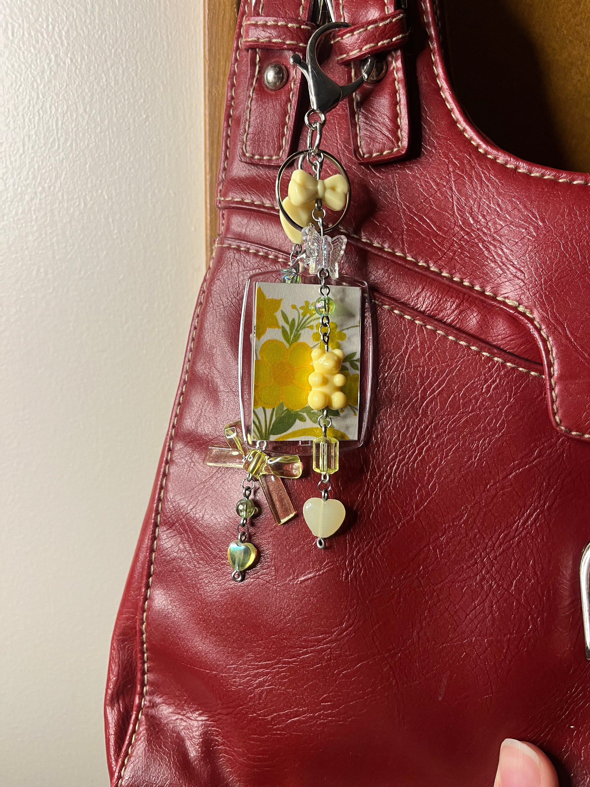 Yellow Flowers Deluxe Bag Charm product image (4)