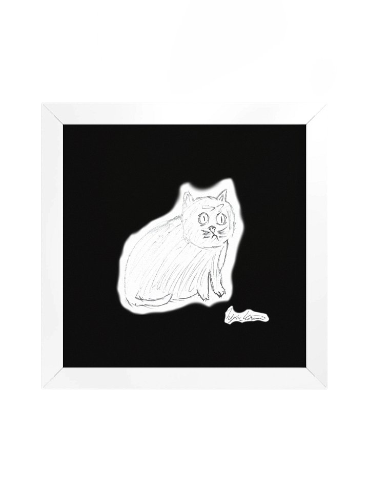 CPTSD Cat Sketch Framed Matte Poster product image (5)