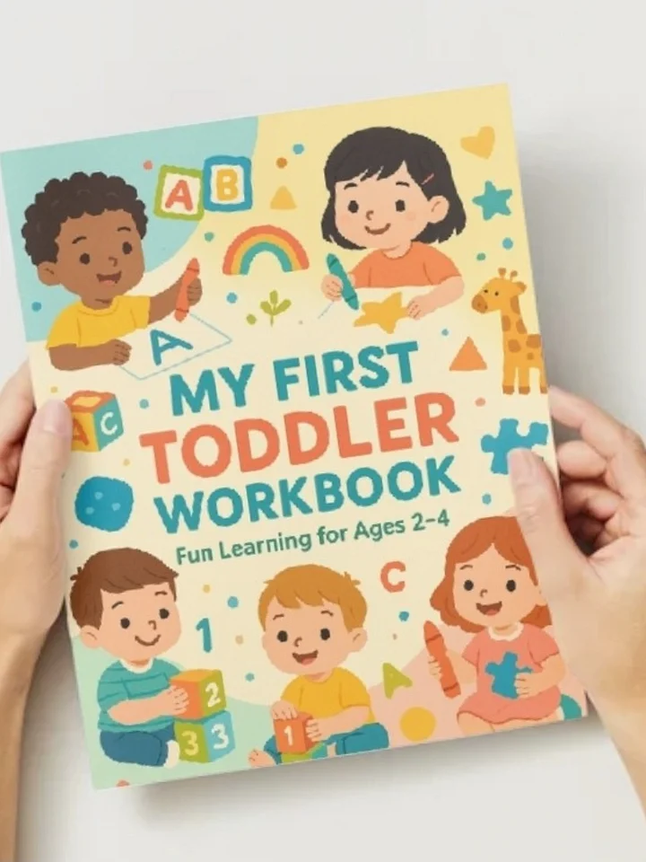 Toddler Learning Workbook 92 Pages | Preschool Printable Activities | Tracing, Counting, Colors, ABCs & Shapes product image (1)