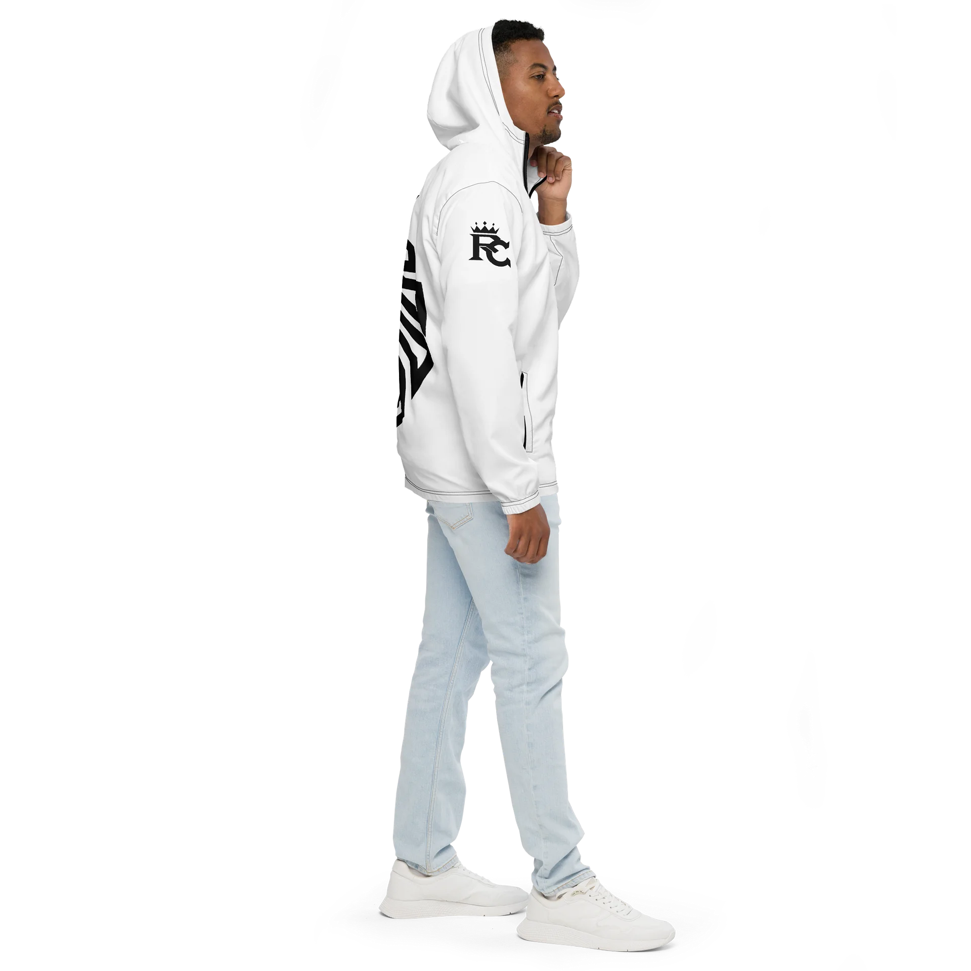 Royal Creature - White / Black Logo Windbreaker product image (5)