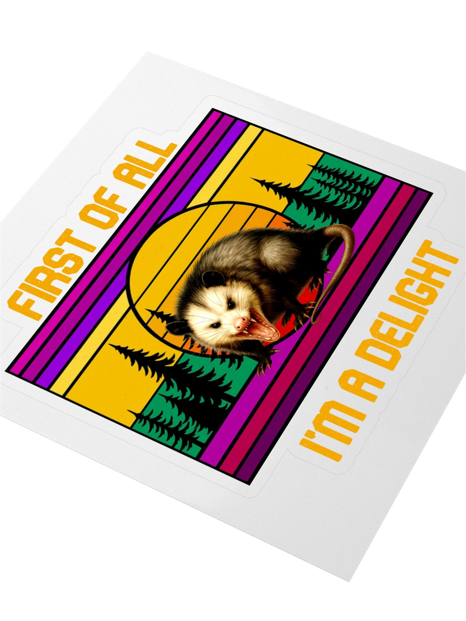 PASP Possum “I’m A Delight” Sticker - Fall product image (3)