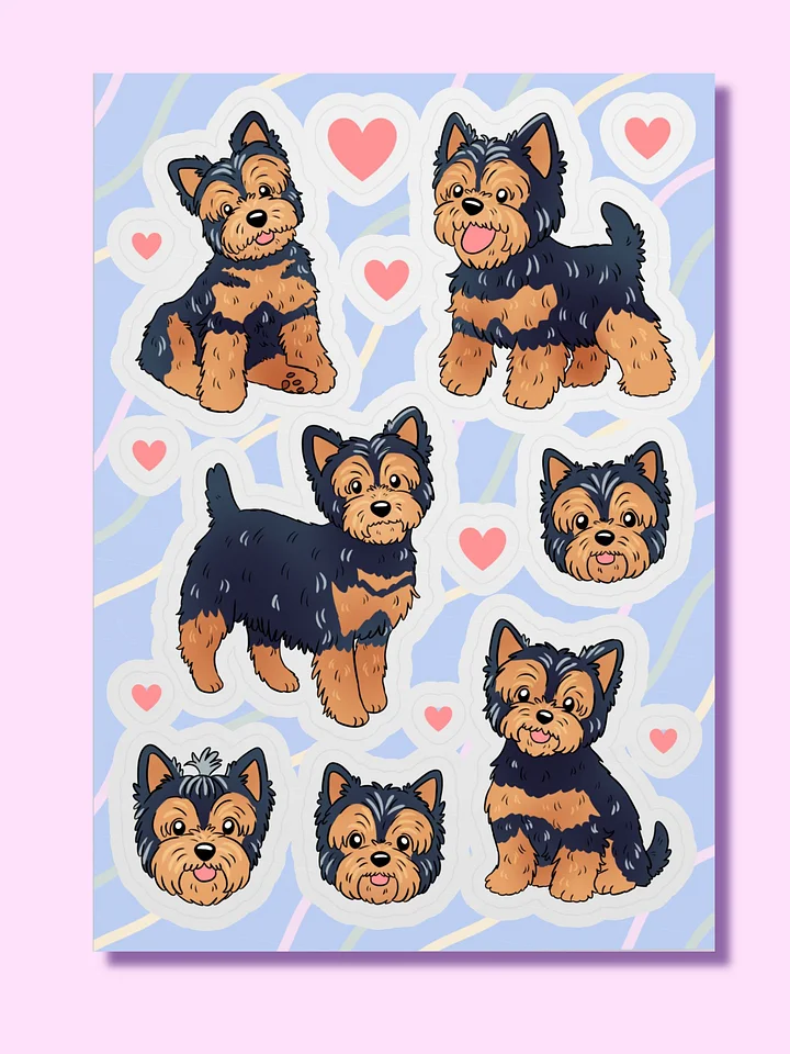 Yorkshire Terrier Dog Sticker Sheet product image (1)